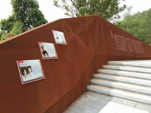 秦淮耐候钢挡土墙